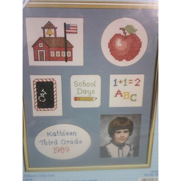 6x DMC Good Shepherd Counted Cross Stitch Photo Album Collection Kids School - Picture 3 of 11